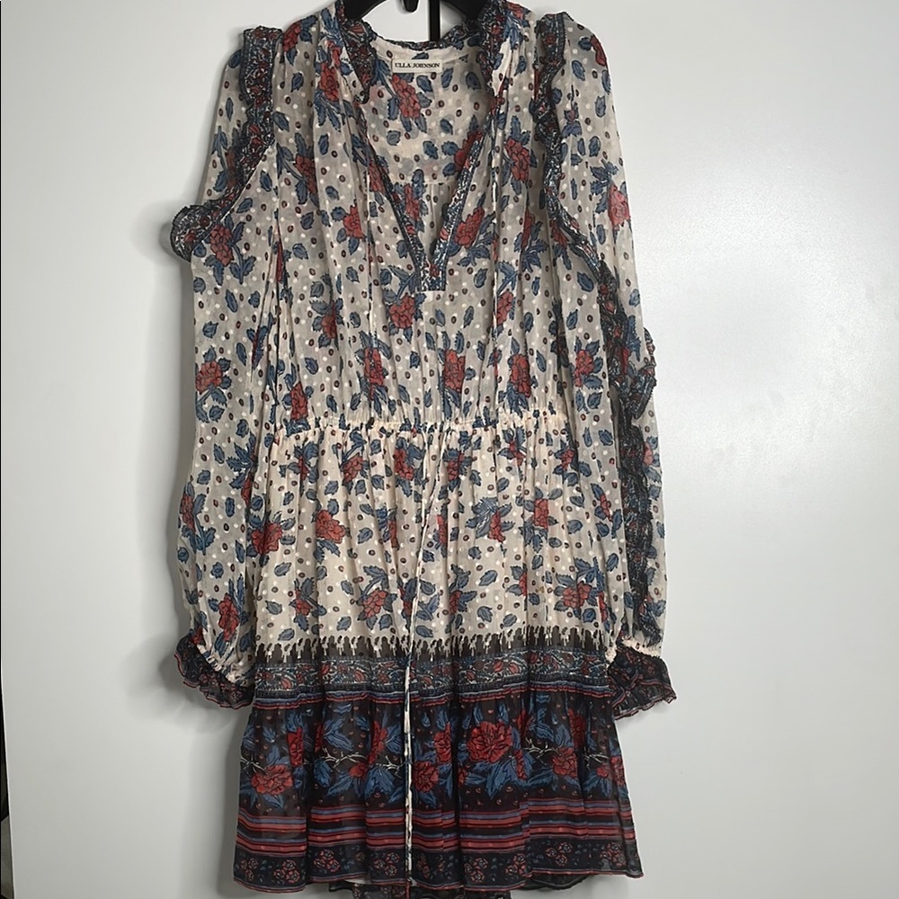 Ulla Johnson Size S, Flowy mesh floral dress.